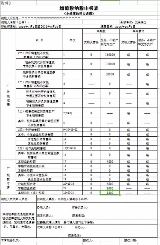 《增值税纳税申报表(小规模纳税人适用)》